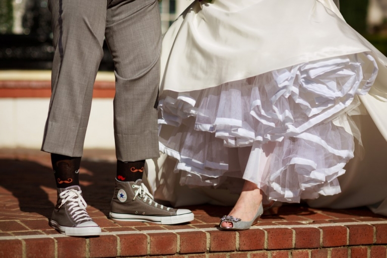 groom converse novelty socks bridal flats