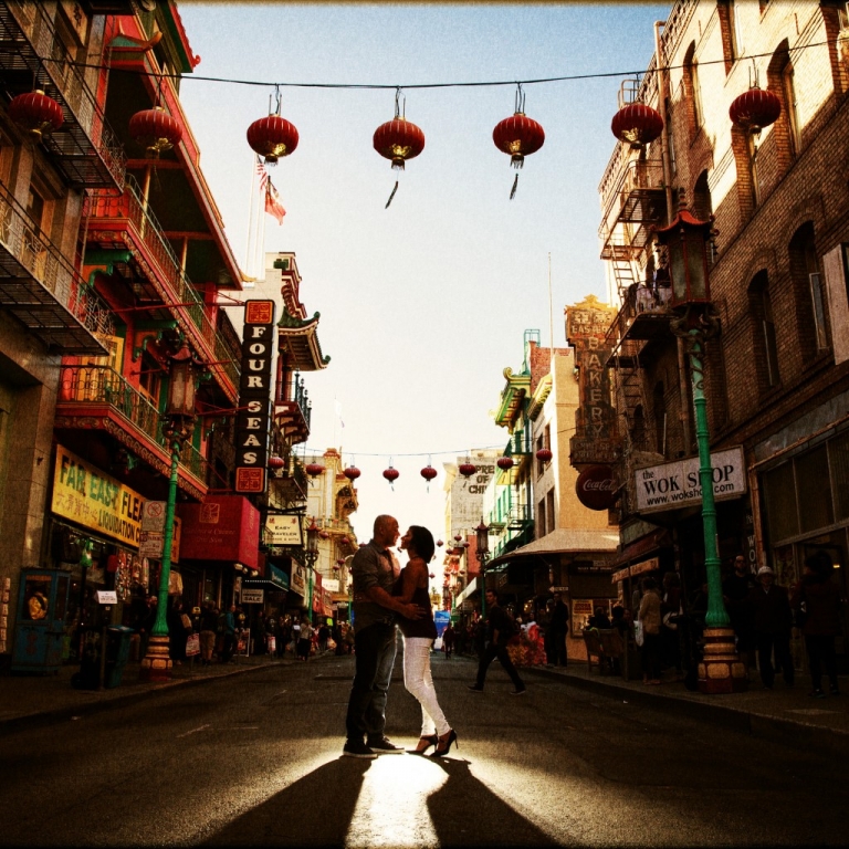 Chinatown silhouette