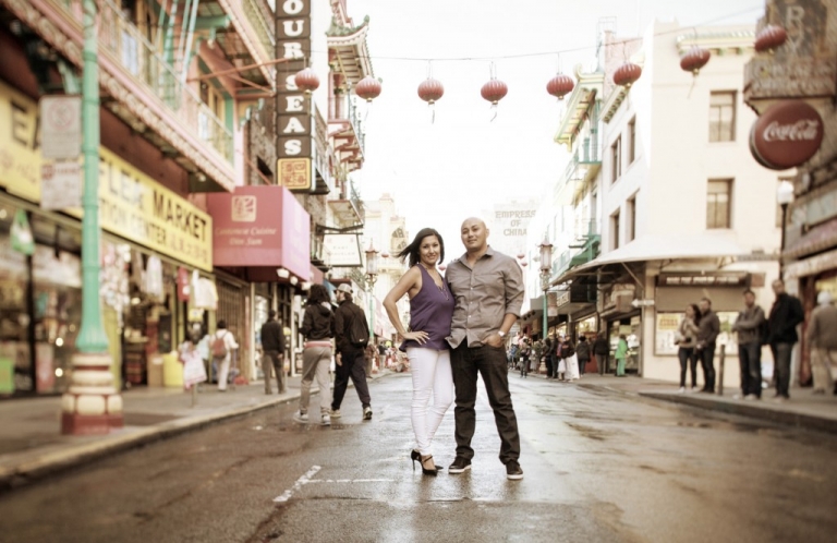 SF Chinatown engagement