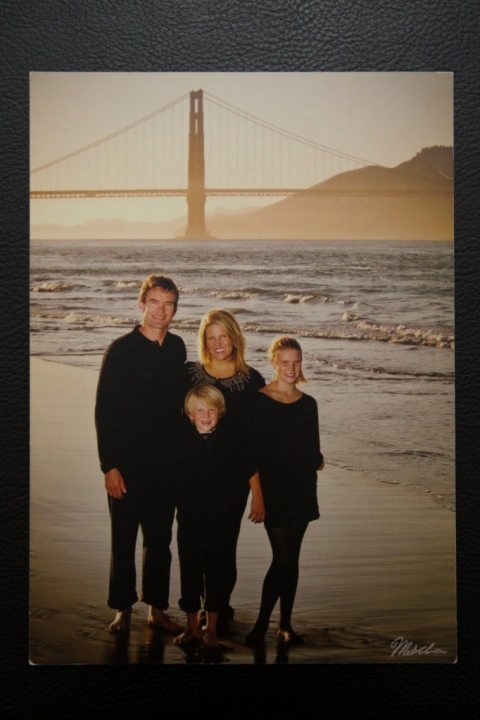 Golden Gate Bridge family portrait