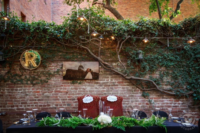 Firehouse reception head table