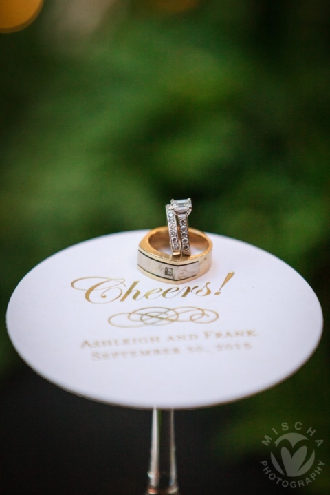 Cheers coaster wedding rings