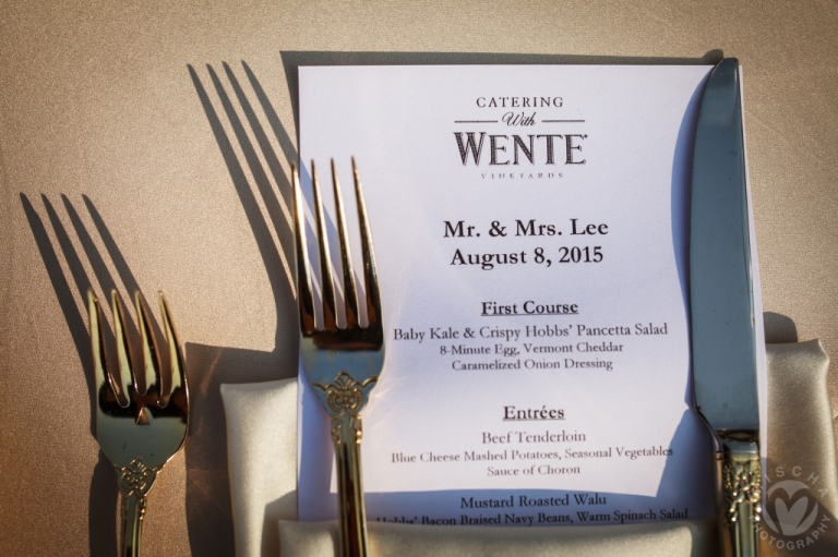 Wente Winery wedding details