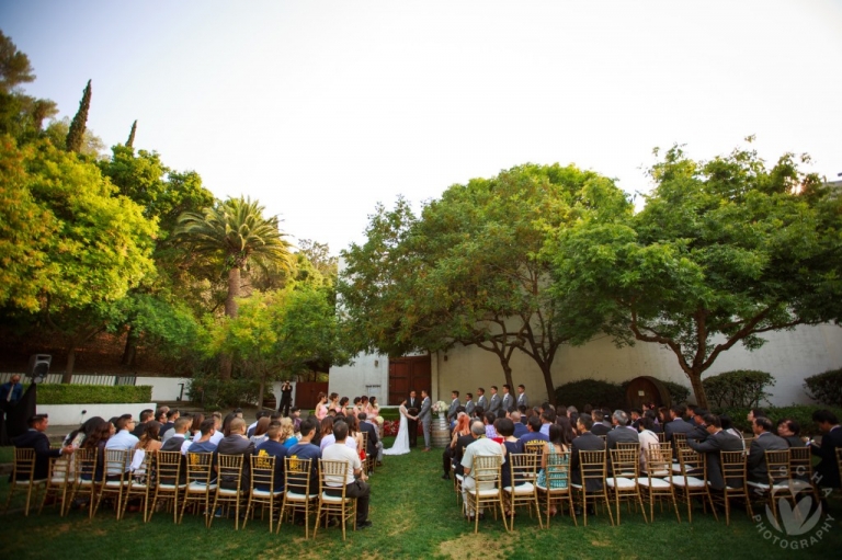 Wente Winery wedding ceremony