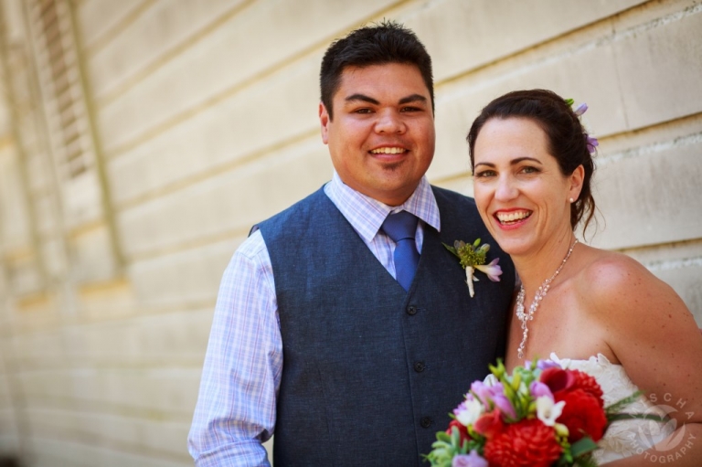 Angel Island wedding couple