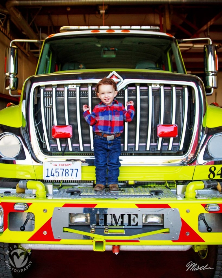 fire engine themed toddler shoot