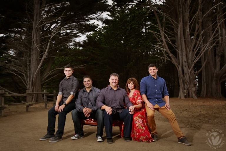 Half Moon Bay extended family portrait