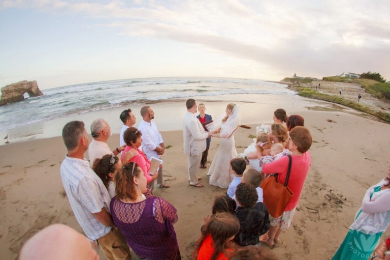 intimate beach wedding