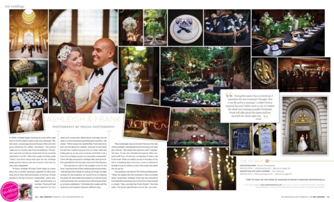 Mischa photography Published in Real Weddings