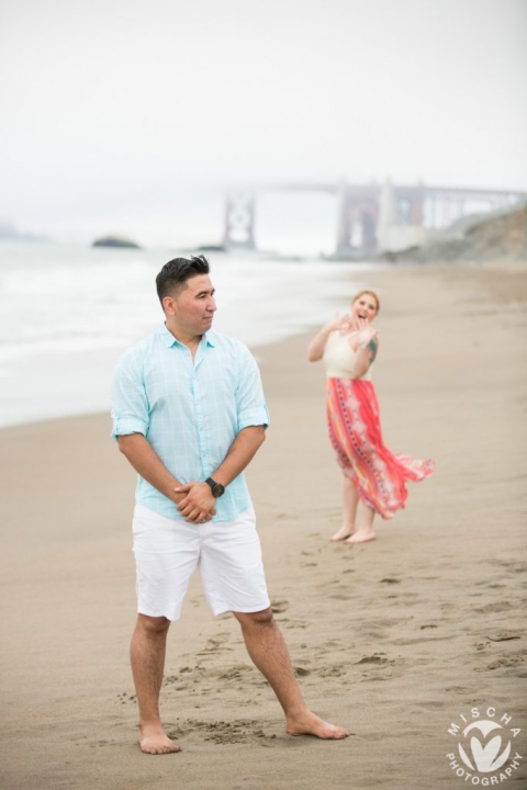 Baker Beach engagement session 