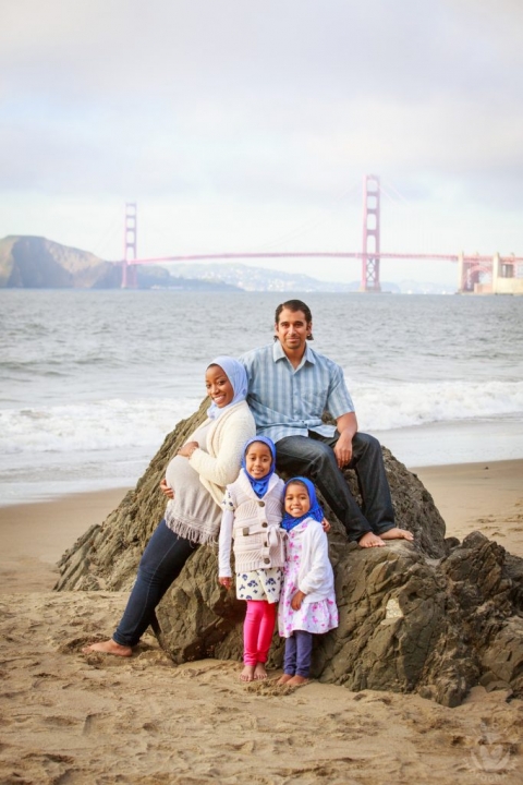 San Francisco beach maternity
