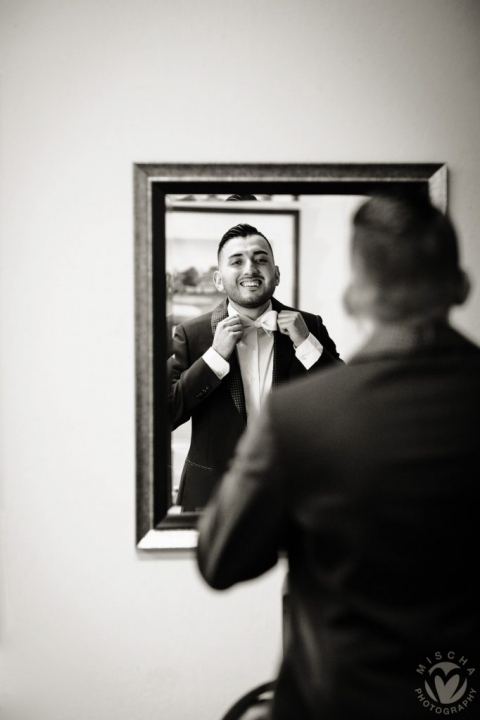 groom getting ready