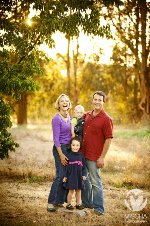wine country family portrait
