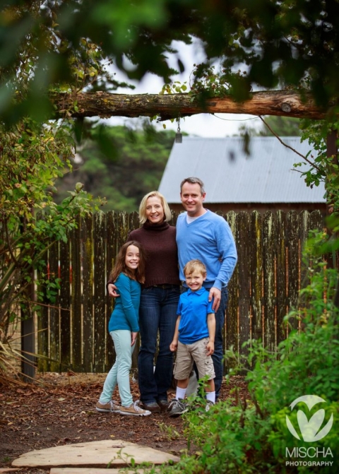wine country family portrait
