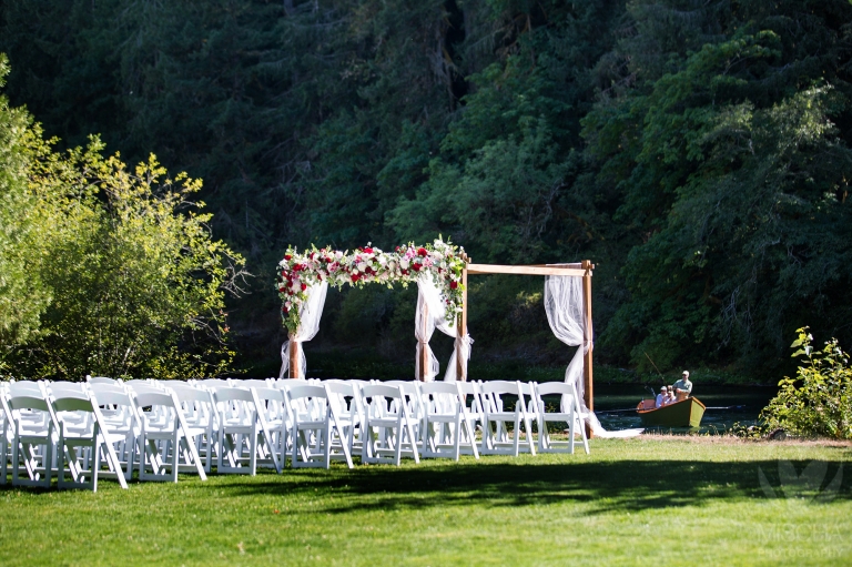 Outdoor river wedding