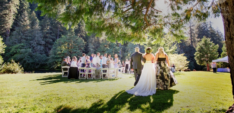 Outdoor river wedding