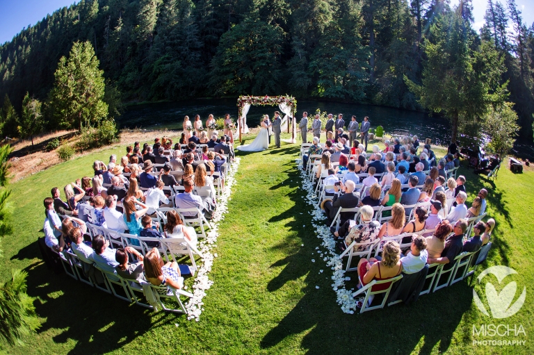 outdoor river wedding