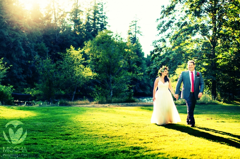 outdoor river wedding